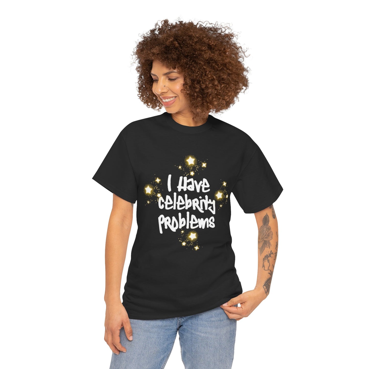 I have celebrity problems Unisex Heavy Cotton Tee